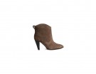 Texani in suede con tacco