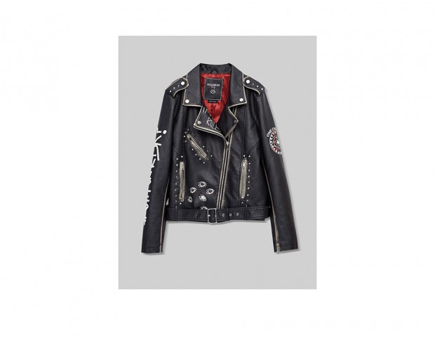 Biker jacket con scritte