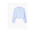 Blusa corta con coulisse