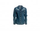 Camicia in denim con ruches