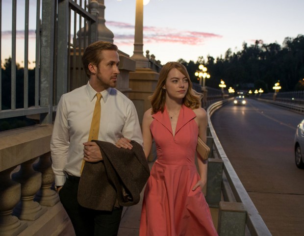 Emma Stone e Ryan Gosling in La La Land (foto ufficio stampa)