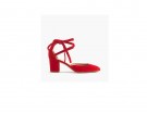 Pumps scamosciate con fiocchetto