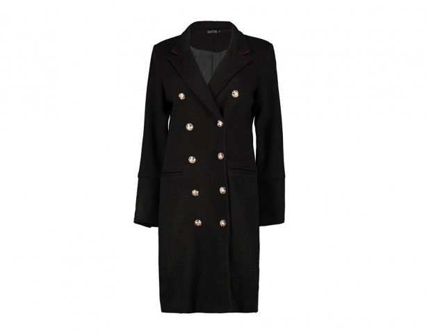 Cappotto con bottoni dorati