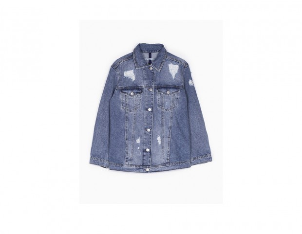 Giubbotto in denim oversize