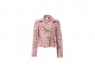 Biker jacket in tessuto jacquard