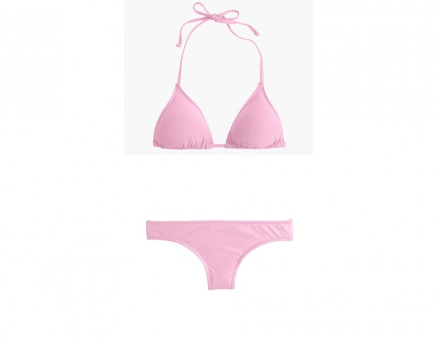 Bikini rosa a triangolo