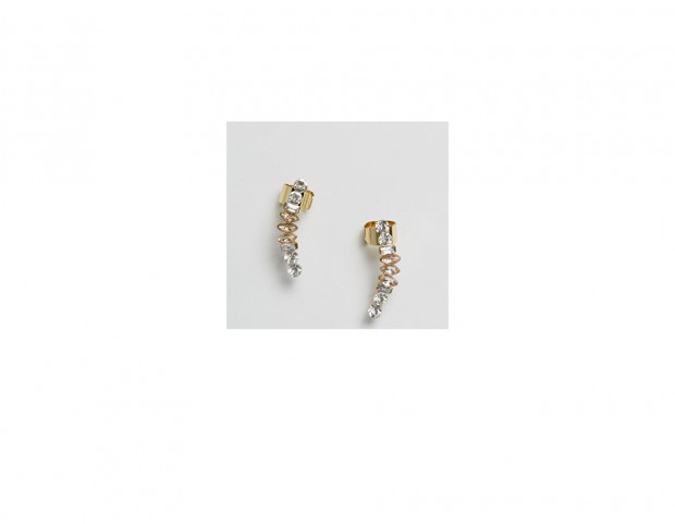 Orecchini ear cuff con strass Orecchini ear cuff con strass