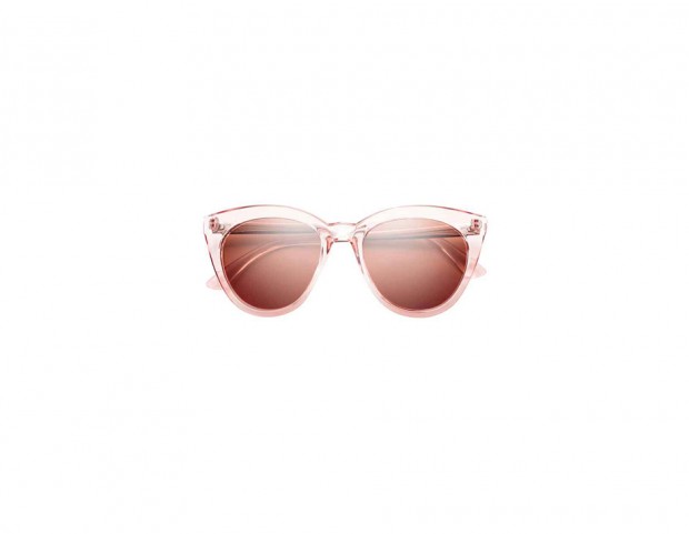 Occhiali rosa con lenti sfumate