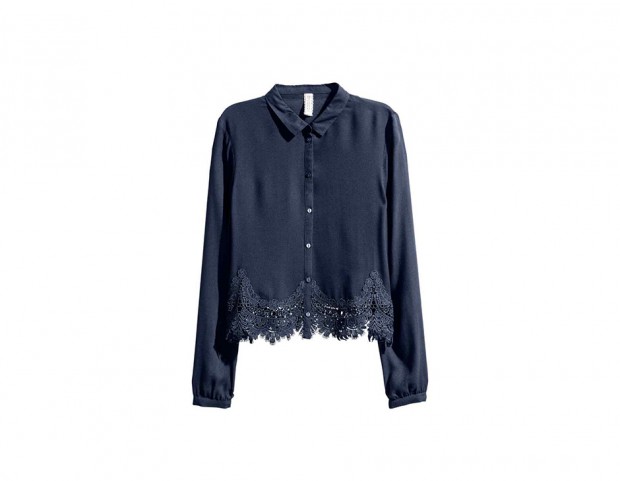camicia con bordi di pizzo camicia con bordi di pizzo