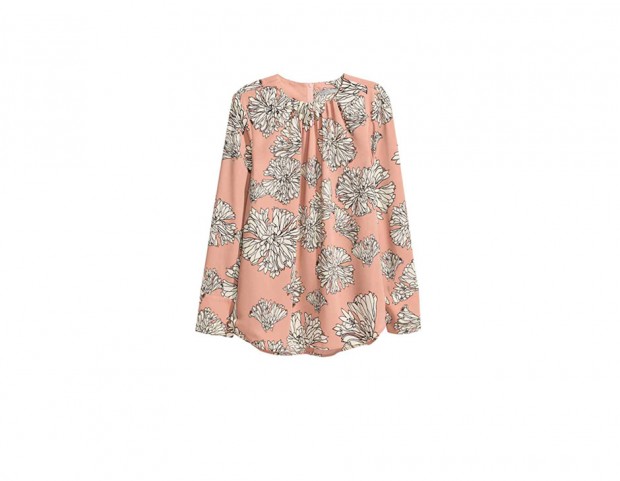 Blusa fluida a fiori