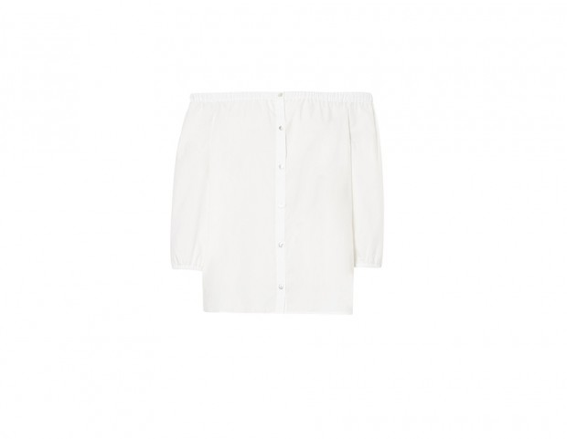 Blusa con spalle scoperte
