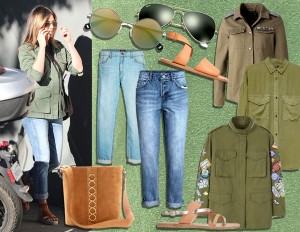 Casual, stile militare e tocchi glam: copia il look di Jennifer Aniston