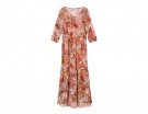 Maxi dress in georgette a fiori
