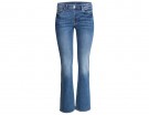 Jeans bootcut in denim délavé