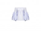 Blusa di cotone con maniche a sbuffo