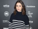 Flat waves naturali sul lob di Lily Collins. (Photo credit: Getty Images)