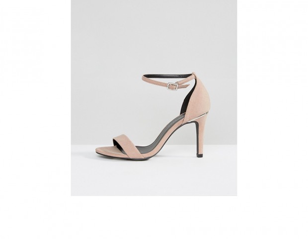 Sandali nude in suede