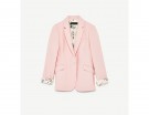 Blazer con fodera a fantasia