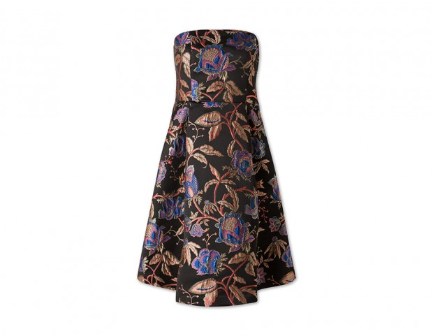 Abito jacquard a bustier
