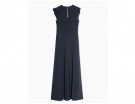 Longdress blu navy con volant