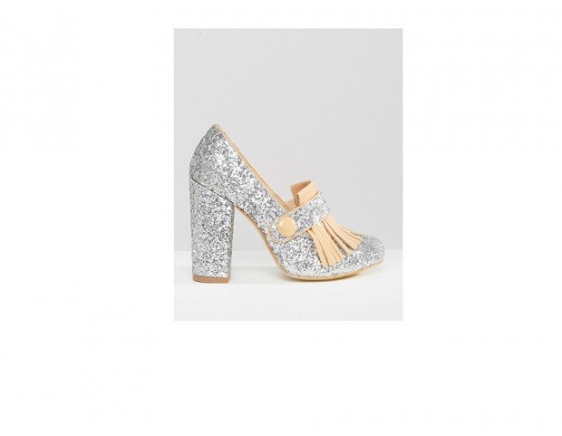 Scarpe glitter con nappine