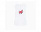 T-shirt bianca con stampa anguria