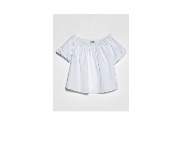 Blusa con spalline scese