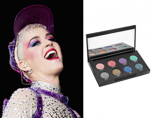 La palette Moondust di Urban Decay è perfetta per ricreare il trucco multicolor di Katy Perry. (Photo credit: Getty Images)