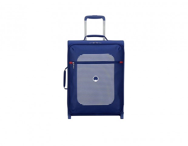 Valigia trolley con inserto a righe