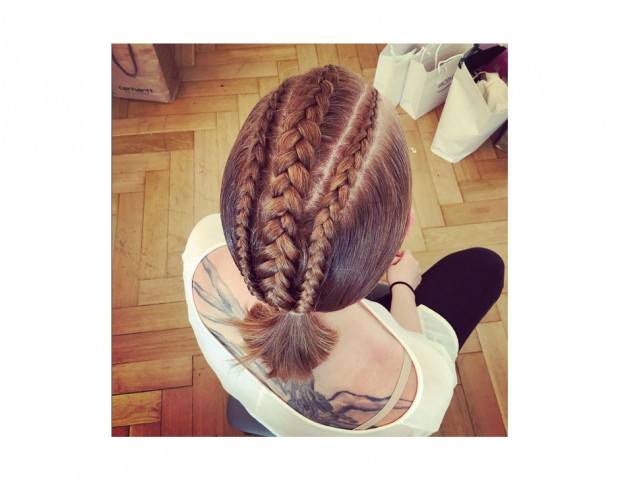 Parting plaits in versione tripla. (Photo credit: Instagram @zopfchopf)