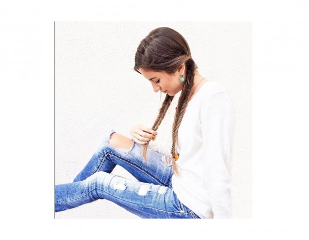 Trecce pigtails, in versione a spina di pesce. (Photo credit: Instagram @braids_in_action)