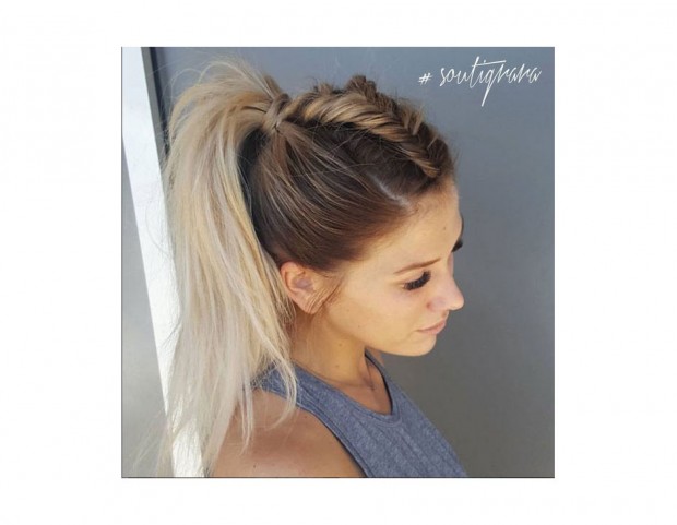 Unicorn braid e coda di cavallo. (Photo credit: Instagram @tigrara)