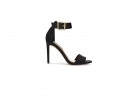 Sandali in satin con tacco e cinturino
