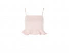 Crop top con ruches
