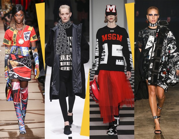 Street art, street wear: Moschino, Sportmax, MSGM, Versus