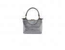 Mini bag silver con borchie