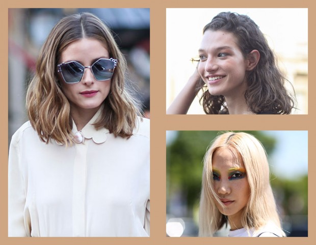 Sfoglia la gallery e scopri tutte le tendenze per i tagli di capelli medi dallo street style e dalle passerelle! (Collage di Francesca Merlo)