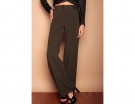 Pantaloni a palazzo con bottoni metallizzati