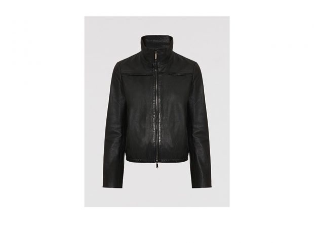 Blouson di pelle con zip Blouson di pelle con zip