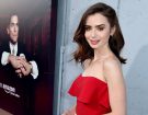 Lily Collins porta il long bob con onde rilassate. (Photo credit: Getty Images)