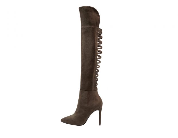 In suede con dettaglio cut-out