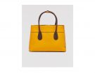 Tote bag in pelle gialla