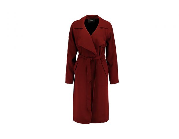 Trench fluido con cintura in vita
