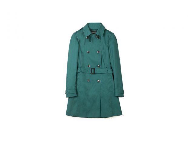 Trench corto verde