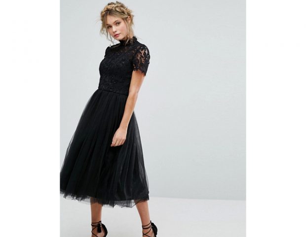 Abito in tulle e pizzo
