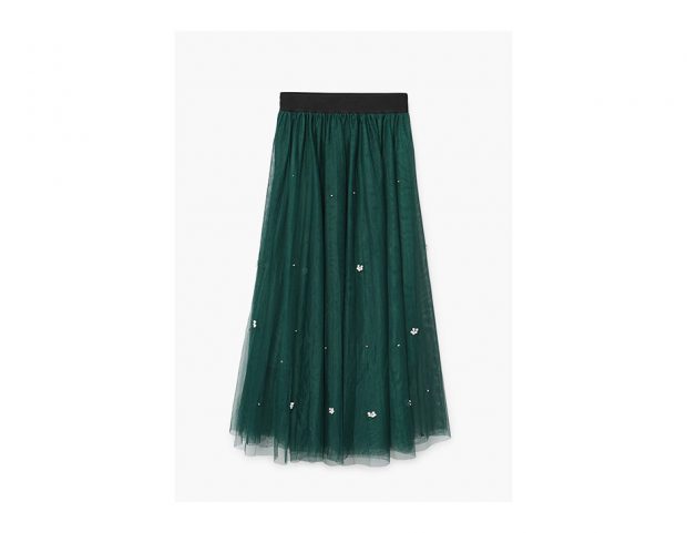 Gonna di tulle con perline
