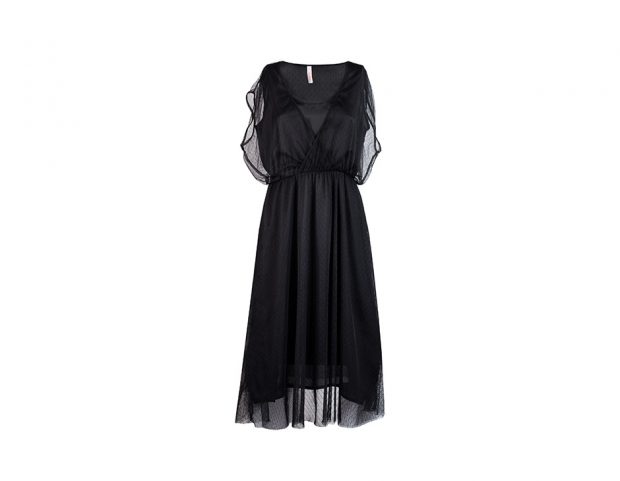 Abito in tulle con volant