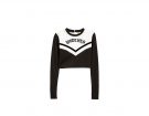 Crop top black & white