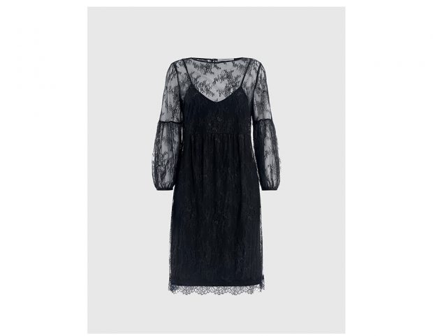 Abito in pizzo blu