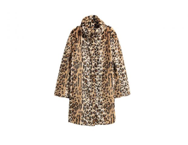 Cappotto in ecopelliccia animalier